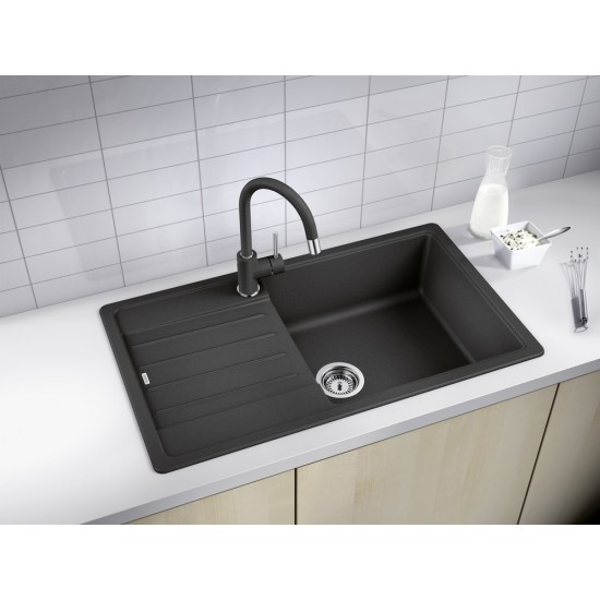 Blanco Legra XL 6 S Tezgah Üstü 1 Gözlü Geniş Hazneli Granit Antrasit Evye - 523326 Blanco Legra XL 6 S Tezgah Üstü 1 Gözlü Geniş Hazneli Granit Antrasit Evye - 523326