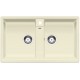 Blanco ZIA 9 Tezgah Üstü 2 Gözlü Damlalıksız Granit Jasmine Evye - 516679