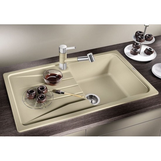 Blanco Sona 5 S Tezgah Üstü Her İki Yöne Kullanılabilir Alu Metallic Granit Evye - 519673