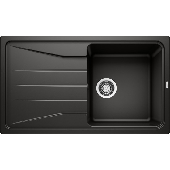 Blanco Sona 5 S Tezgah Üstü Her İki Yöne Kullanılabilir Siyah Granit Evye - 525972
