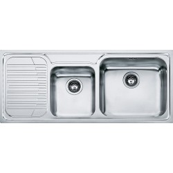 Franke Galassia GAX 621-116 İnox 2 Gözlü Sol Damlalıklı Çelik Evye