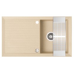 Marmorin Cire 860 Granit Evye 1 Gözlü Damlalıklı Tezgah Üstü