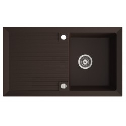 Marmorin Cire 860 Granit Evye 1 Gözlü Damlalıklı Tezgah Üstü Kahverengi