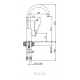 Marmorin M1000 Tellur Spiralsiz Batarya/Armatur Ekru/Krem - M1004
