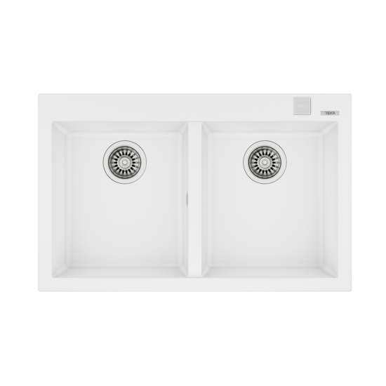 Teka FORSQUARE 790 TG Tezgah Üstü Artic White Granit Evye - 115260018