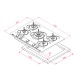 Teka GBC 75030 WH 70 cm Beyaz Ankastre Ocak  - 112580053