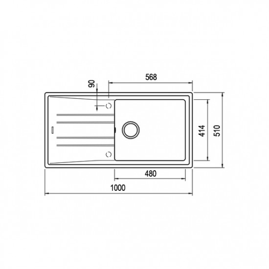 Teka STONE 60 L-TG  Tek Gözlü Tezgah Üstü Topasbeige Granit Evye - 115330004 Teka STONE 60 L-TG  Tek Gözlü Tezgah Üstü Topasbeige Granit Evye - 115330004