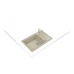 Teka STONE 60 S-TG Tek Hazneli Tek Damlalıklı Granit  Topasbeige Eviye - 115330032