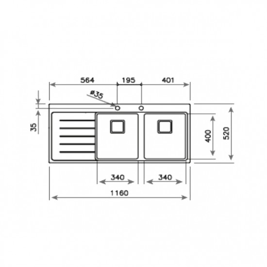 Teka ZENIT RS15 2B 1D AUTO  2 Gözlü Tezgah Üstü Sol Damlalıklı Paslanmaz Çelik Evye - 115160005 Teka ZENIT RS15 2B 1D AUTO  2 Gözlü Tezgah Üstü Sol Damlalıklı Paslanmaz Çelik Evye - 115160005